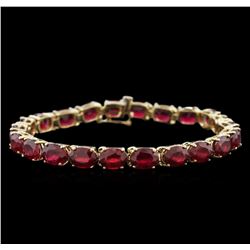 35.58ctw Ruby Bracelet - 14KT Yellow Gold