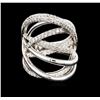 Image 1 : 14KT White Gold 1.00ctw Diamond Ring