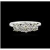Image 1 : 14KT White Gold 0.70ctw Diamond Ring
