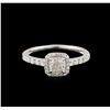 Image 1 : 14KT White Gold 0.83ctw Diamond Ring