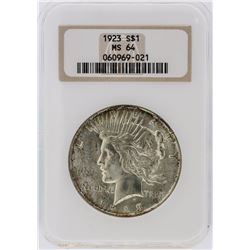 1923 NGC MS64 Peace Silver Dollar