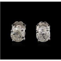 14KT White Gold 1.44ctw Diamond Stud Earrings