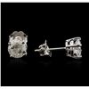 Image 2 : 14KT White Gold 1.44ctw Diamond Stud Earrings