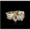 Image 2 : 14KT Yellow Gold 0.98ctw Diamond Ring
