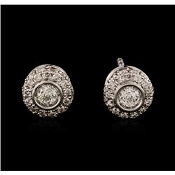 14KT White Gold 0.52ctw Diamond Earrings