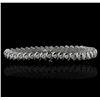 Image 2 : 14KT White Gold 3.37ctw Diamond Tennis Bracelet