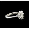 Image 2 : 14KT White Gold 0.78ctw Diamond Ring