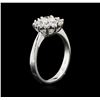 Image 3 : 14KT White Gold 0.78ctw Diamond Ring