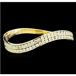 6.00ctw Diamond Bangle Bracelet - 14KT Yellow Gold