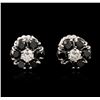 Image 1 : 14KT White Gold 3.32ctw Black and White Diamond Earrings