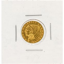 1914-D $2.50 BU Indian Head Quarter Eagle Gold Coin