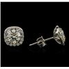 Image 2 : 1.57ctw Diamond Earrings - 14KT White Gold