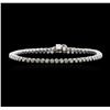 Image 1 : 14KT White Gold 1.87ctw Diamond Tennis Bracelet