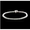 Image 2 : 14KT White Gold 1.87ctw Diamond Tennis Bracelet
