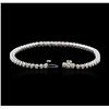 Image 4 : 14KT White Gold 1.87ctw Diamond Tennis Bracelet