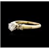 Image 2 : 14KT Yellow Gold 0.58ctw Diamond Ring