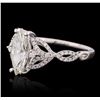Image 2 : 14KT White Gold 1.16ctw Diamond Ring