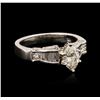 Image 2 : 14KT White Gold 1.27ctw Diamond Ring