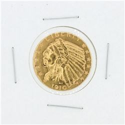 1910 $5 XF Indian Head Half Eagle Gold Coin