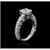Image 3 : 18KT White Gold 3.14ctw Diamond Ring
