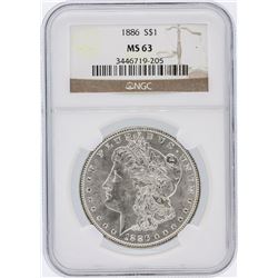 1886 NGC MS63 Morgan Silver Dollar