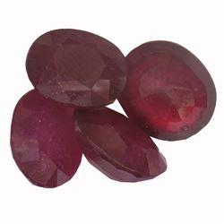 21.49ctw Oval Mixed Ruby Parcel