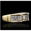 Image 2 : 18KT Yellow Gold 0.45ctw Diamond Ring