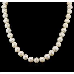 11MM Freshwater Pearl Necklace With 14KT Yellow Gold Clasp