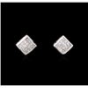 Image 1 : 14KT White Gold 0.45ctw Diamond Earrings