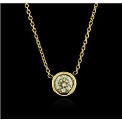 14KT Yellow Gold 0.38ct Diamond Necklace