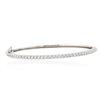 Image 1 : 14KT White Gold 1.32ctw Diamond Bangle Bracelet