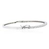 Image 2 : 14KT White Gold 1.32ctw Diamond Bangle Bracelet