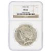 Image 1 : 1922 NGC MS63 Peace Silver Dollar