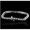 Image 2 : 14KT White Gold 3.61ctw Diamond Tennis Bracelet