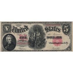 1907 $5 Woodchopper" United States Legal Tender Note