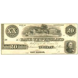 $20 Connecticut East Haddam The Bank of New England at Godspeed's Landing Large