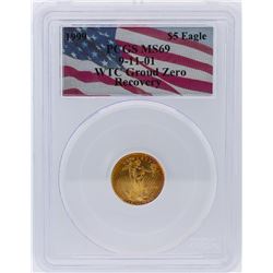 1999 PCGS Graded MS69 WTC 9-11-01 $5 American Eagle Gold Coin