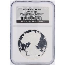 2006-W NGC Graded PF70 Ultra Cameo $1 American Silver Eagle Silver Coin