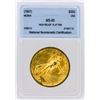 Image 1 : RARE 1907 NNC Graded MS65 High Relief Flat Rim $20 St Gaudens Double Eagle Gold