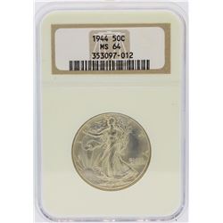 1944 NGC Graded MS64 Walking Liberty Half Dollar Silver Coin