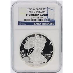 2013-W NGC Graded PF70 Ultra Cameo $1 American Silver Eagle Silver Coin