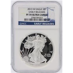 2013-W NGC Graded PF70 Ultra Cameo $1 American Silver Eagle Silver Coin