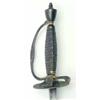 Image 1 : A early 19th century short sword, with 30.25 inch colichmarde etched blade, the brass shell guard...
