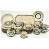 Image 1 : A Watcombe Motto Ware 24-piece teaset, including teapot and 6 cups, saucers and side plates, pain...