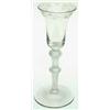 Image 1 : A mid-18th century wine glass, with engraved bell bowl and air-twist stem with shoulder and centr...