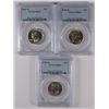 Image 1 : ( 3 ) 1956-D WASHINGTON QUARTERS, PCGS  MS-65
