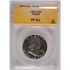 Image 1 : 1953 FRANKLIN HALF DOLLAR, ANACS PF-61