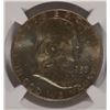 Image 2 : 1957-D FRANKLIN HALF DOLLAR, NGC MS-65 FBL  TONING