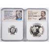 Image 1 : 2015 COMMEMS: U.S. MARSHALS &  SILVER MARCH OF DIMES NGC PF-69 U.C