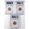 Image 2 : ( 3 ) 1939 LINCOLN CENTS, PCGS MS-66 RED
